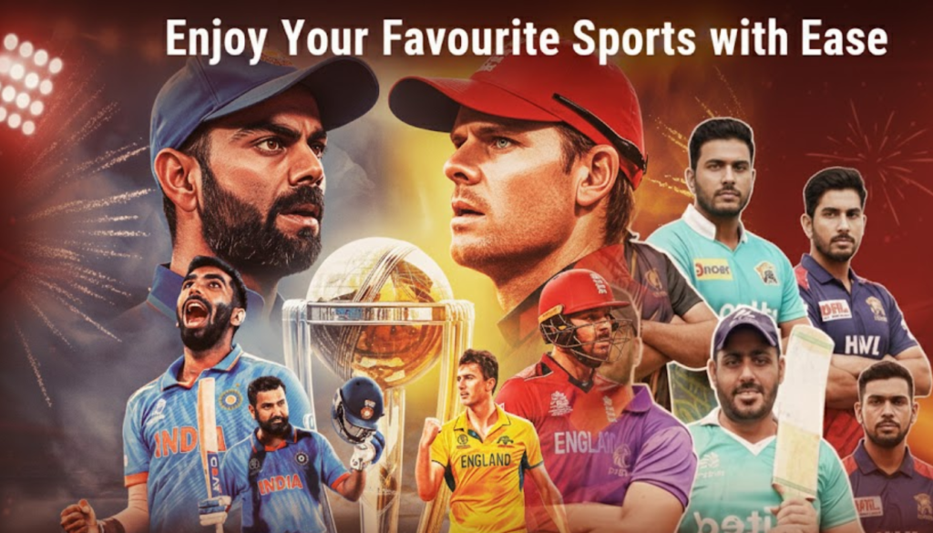 Professional sports players from different teams are pushing for quick access to live sports and events on Khelofun.