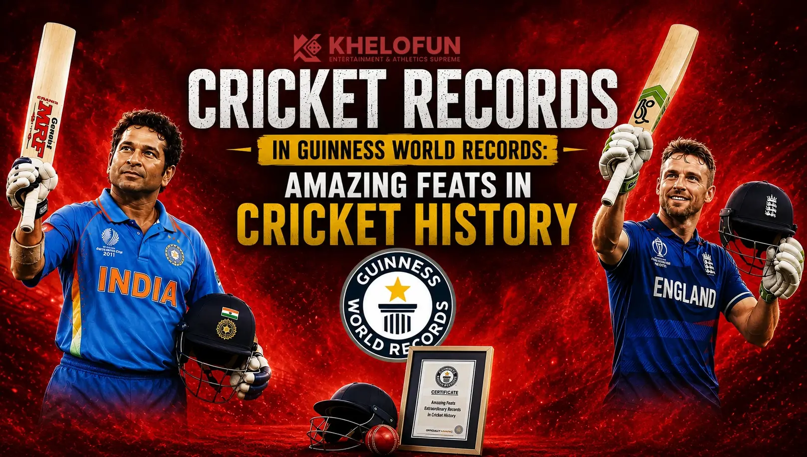 cricket records in Guinness World Records | Khelofun
