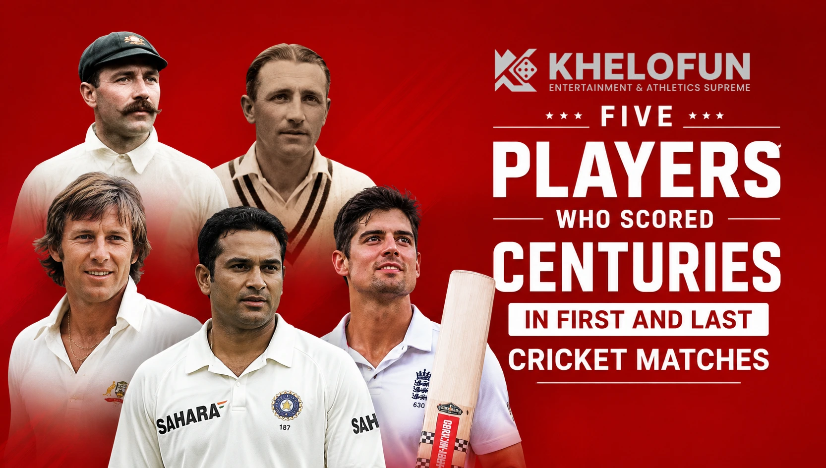 Centuries in First and Last Cricket Matches | Khelofun