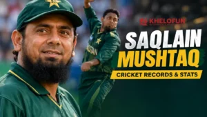 Saqlain Mushtaq cricket records
